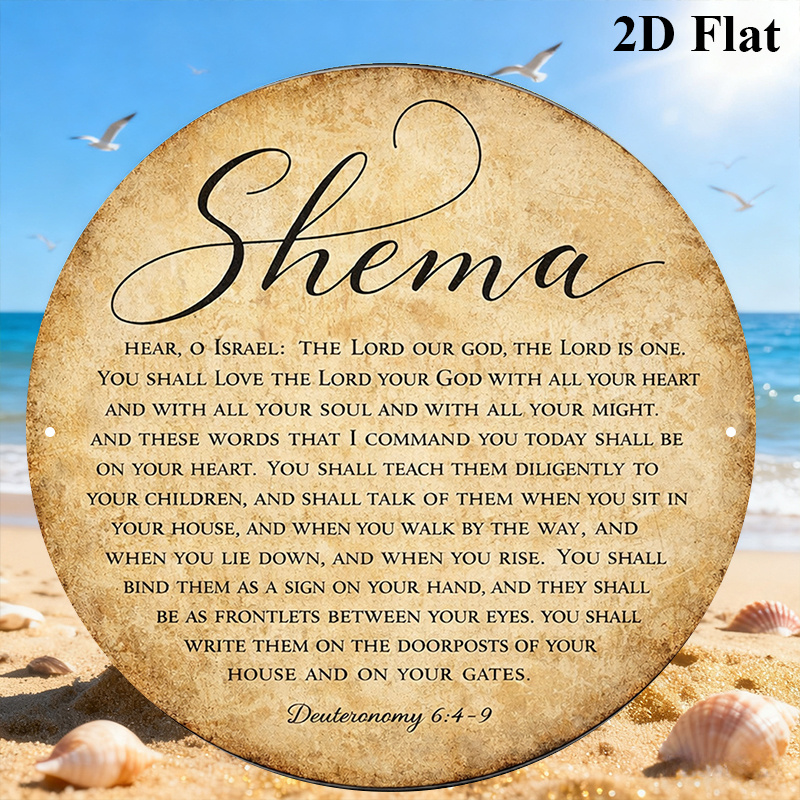 Home Office For - CIFBUY Vintage Judaica Scripture Aluminum Wall