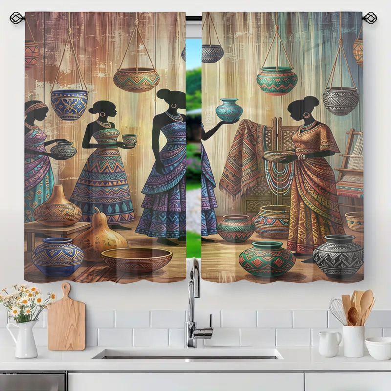 Home Office Marketing - Bohemian Ethnic Market Curtain Boho Tribal