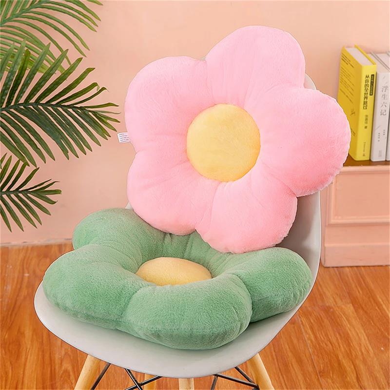 Mesh Back Cushion - Practical 35cm Kawaii Colorful Flower Plush