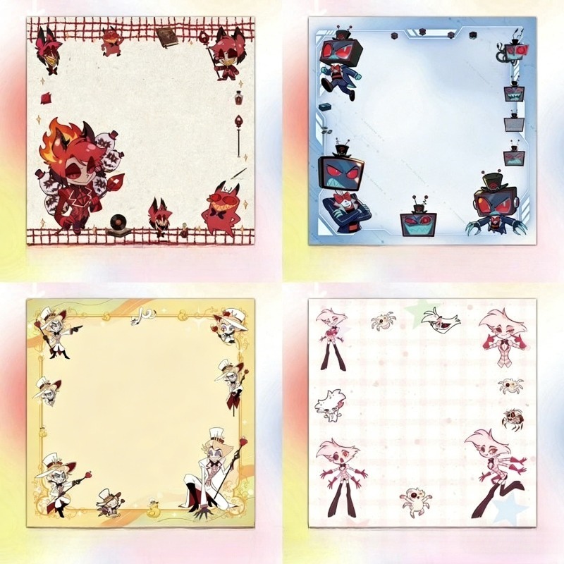 Home Office Student - 4Pcs Hazbin Hotel Zestial & Alastor