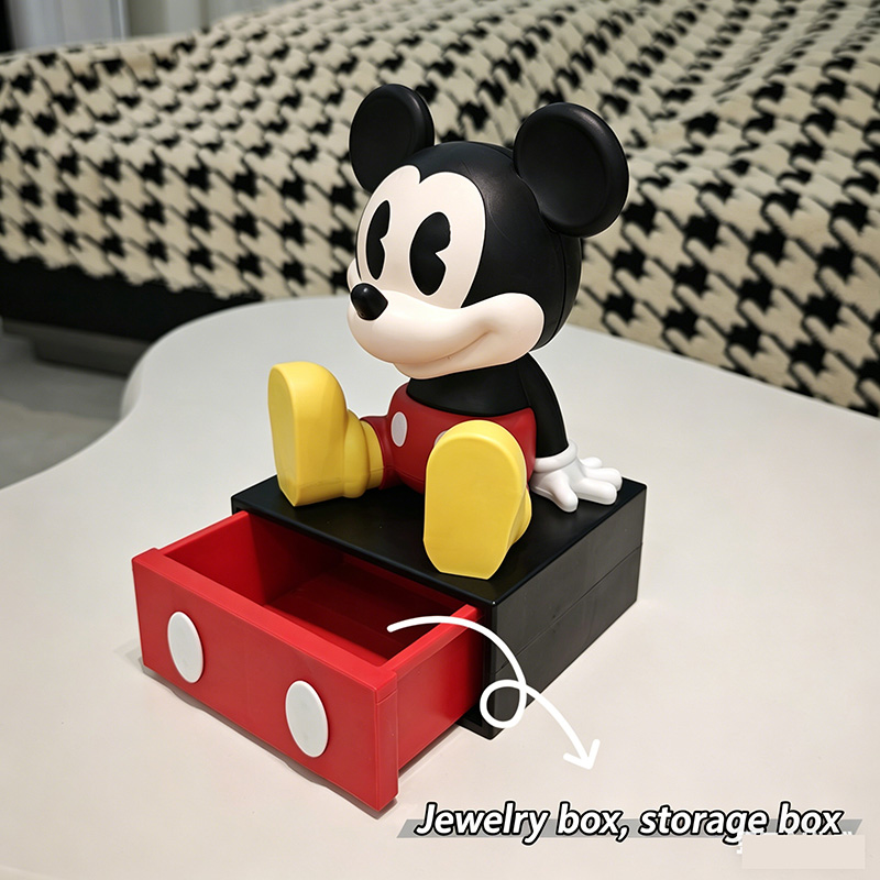 Home Office Desk With Drawers - Cute Mouse Drawer Storage Box Desktop