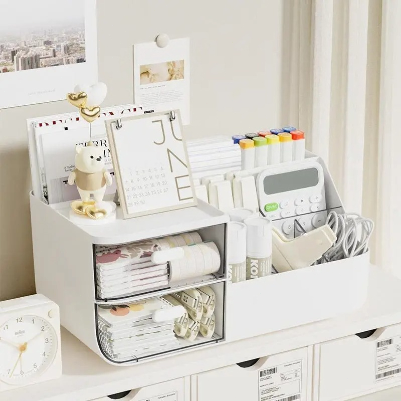 Large Capacity Multifunctional - Home Office Desk With Drawers recension och pris