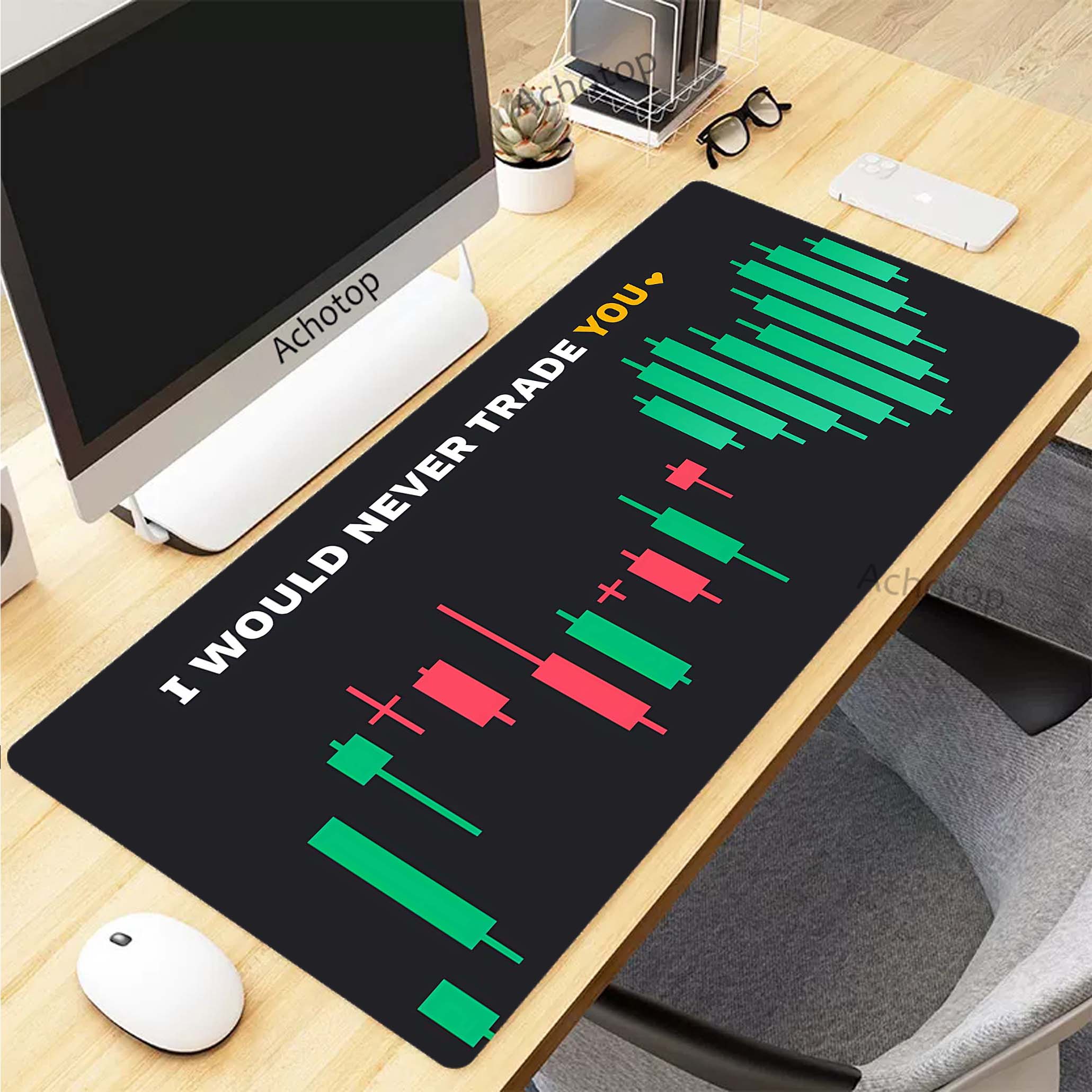 Stock market chart pattern Mou - Home Office Marketing recension och pris