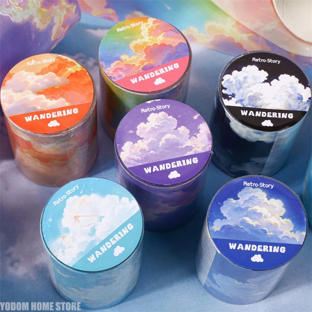 50mm X 2m PET Sky Clouds Tape  - Home Office 2M X 2M recension och pris