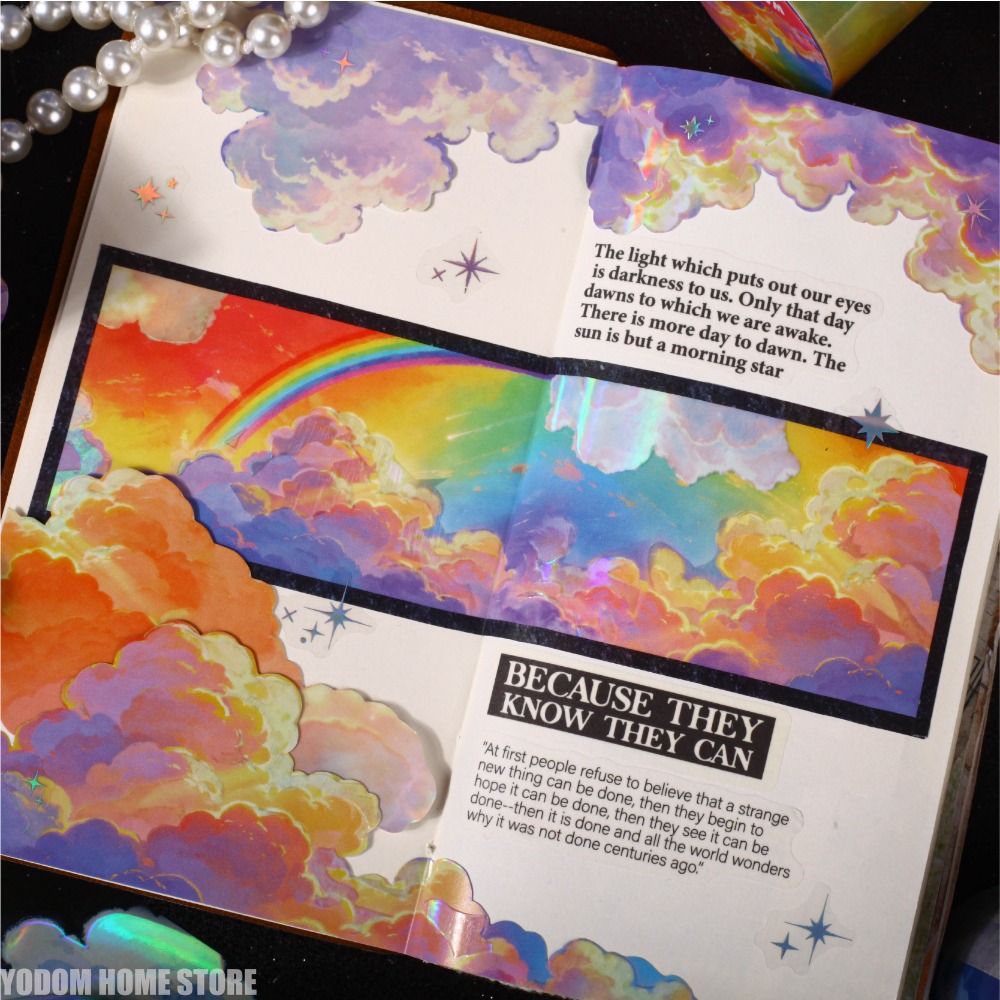 50mm X 2m PET Sky Clouds Tape  - Home Office 2M X 2M recension och pris