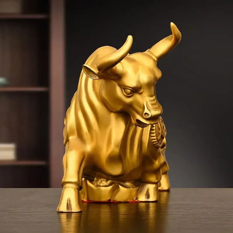 Feng Shui Copper Cow Ornament, - Home Office Marketing recension och pris
