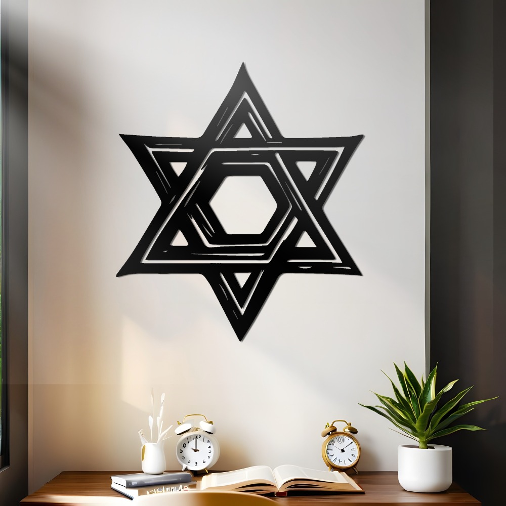 CIFBUY Iron Wall Art Star of D - Home Office For recension och pris