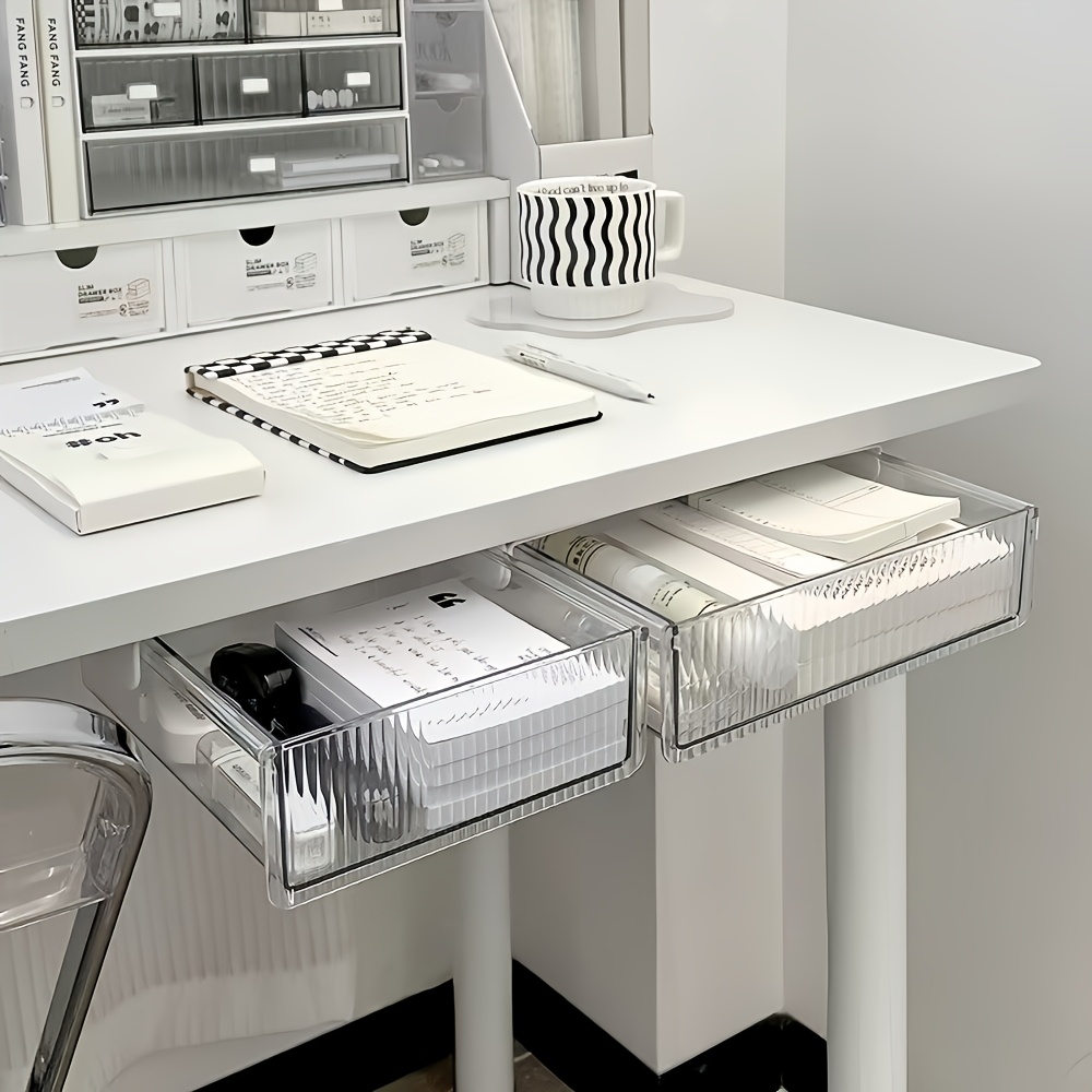 1pc Under Desk Clear Drawer Or - Home Office Desk With Drawers recension och pris