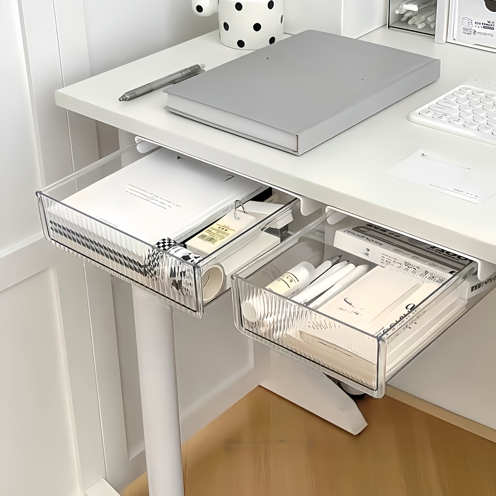 1pc Under Desk Clear Drawer Or - Home Office Desk With Drawers recension och pris