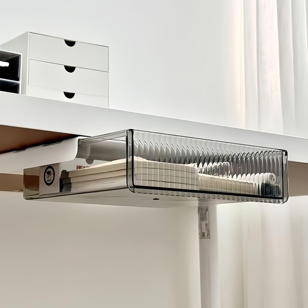 1pc Under Desk Clear Drawer Or - Home Office Desk With Drawers recension och pris