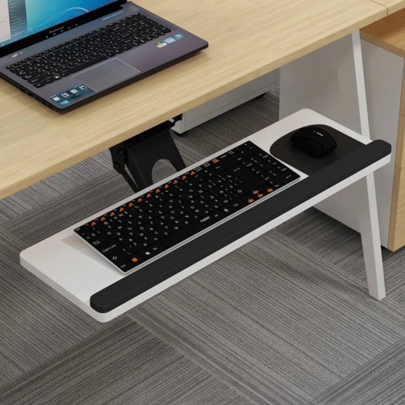 Keyboard Tray Under Desk Slidi - Home Office Desk With Drawers recension och pris