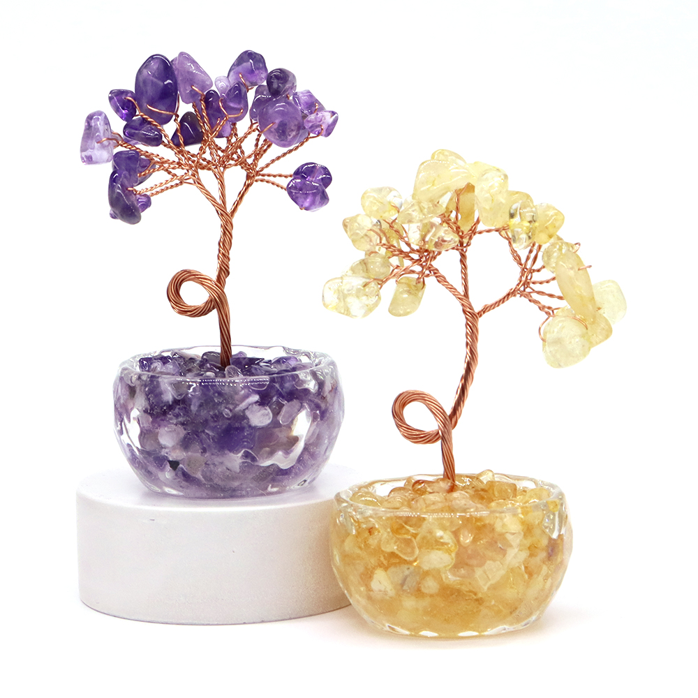 Natural Gemstone Crystal Lucky - Home Office Student recension och pris