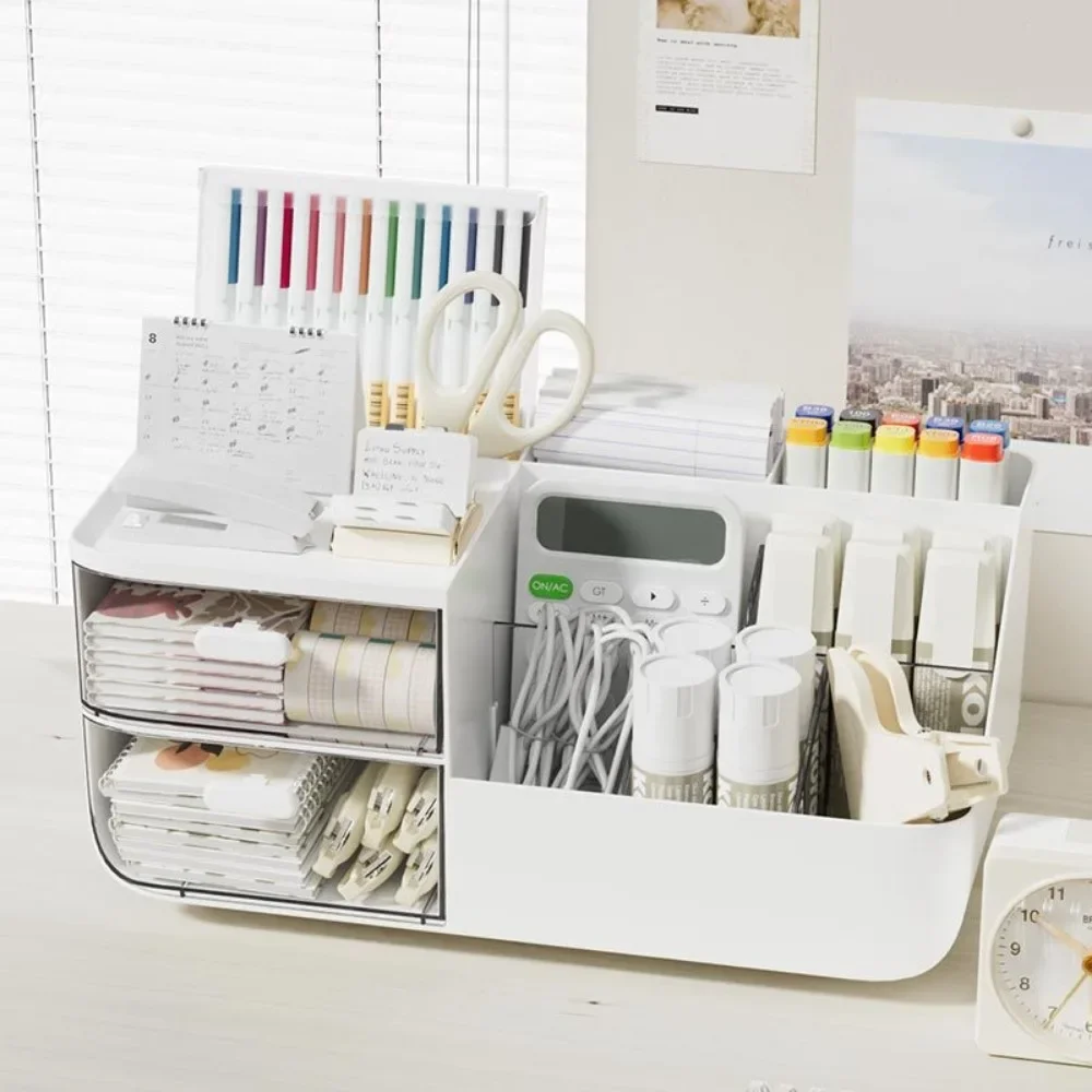 1Pcs Desktop Cosmetics Organiz - Home Office Desk With Drawers recension och pris