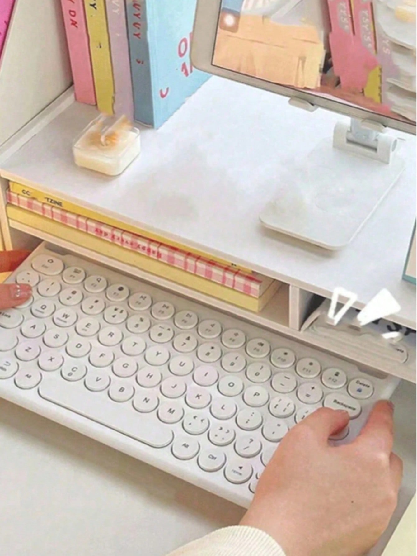 Monitor Riser Stand with Drawe - Home Office Desk With Drawers recension och pris