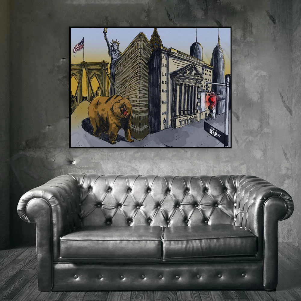 Bear Artwork | New York | Bear - Home Office Marketing recension och pris
