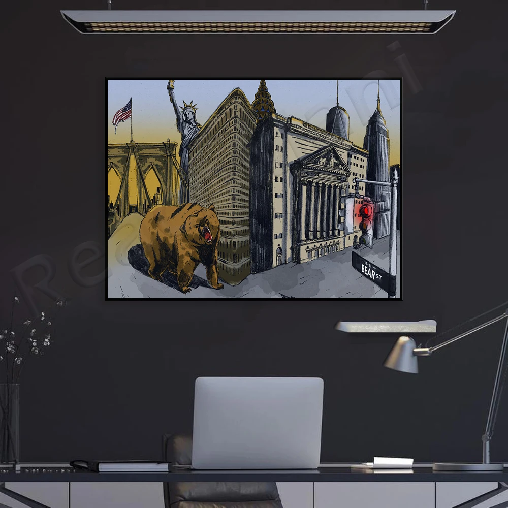 Bear Artwork | New York | Bear - Home Office Marketing recension och pris