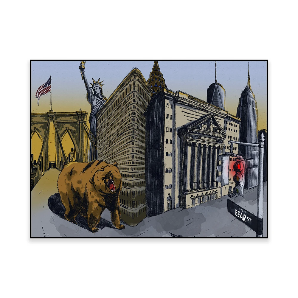 Bear Artwork | New York | Bear - Home Office Marketing recension och pris