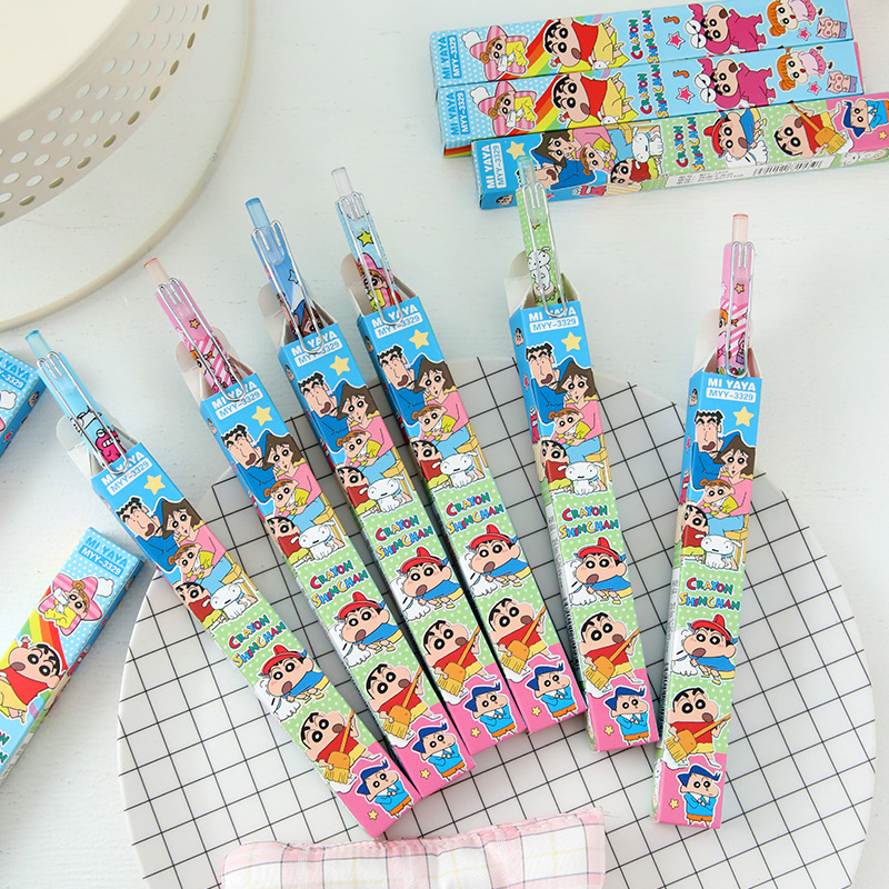 6Pcs Cartoon Crayon Shin-Chan  - Home Office Student recension och pris