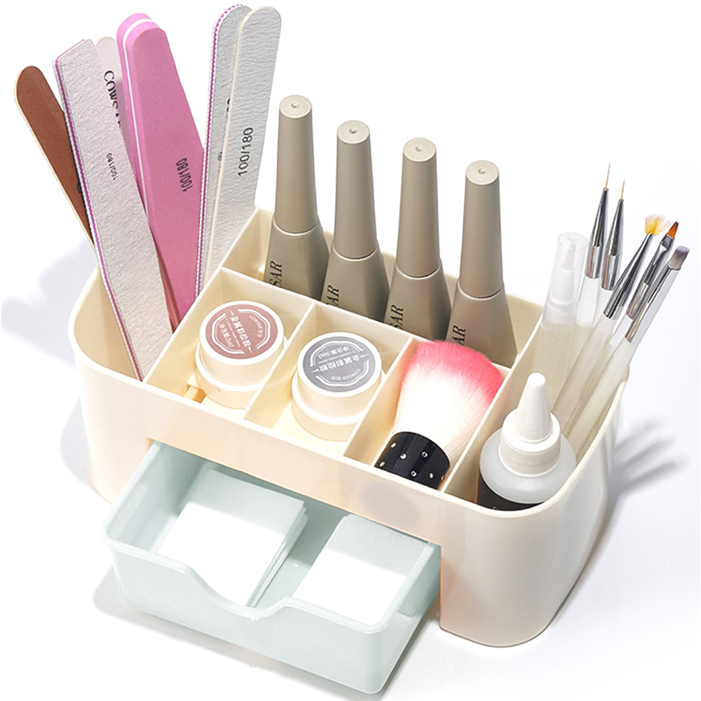 Nail Art Organizer Desktop Dra - Home Office Desk With Drawers recension och pris