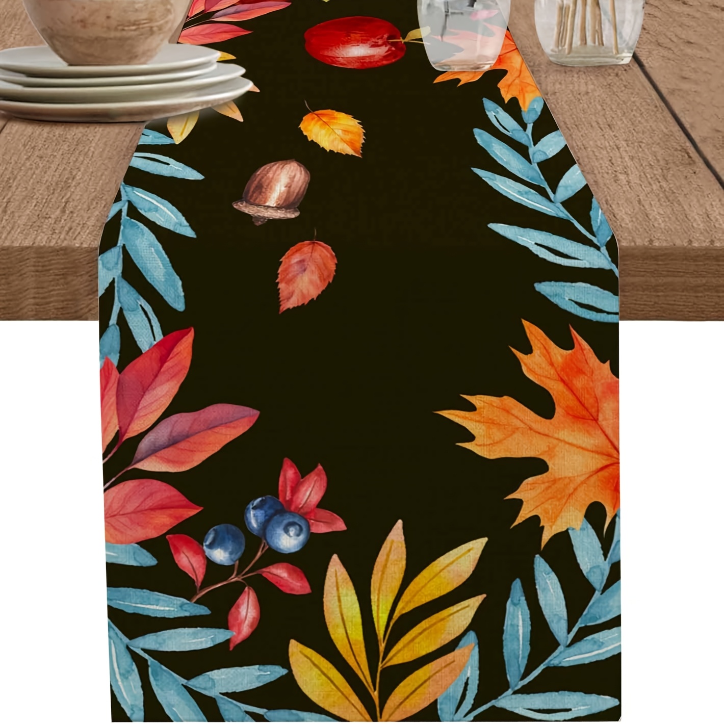 Autumn Leaves Table Runway - R - Home Office Marketing recension och pris