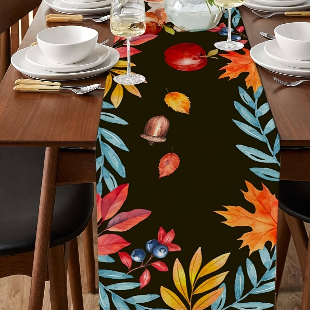 Autumn Leaves Table Runway - R - Home Office Marketing recension och pris