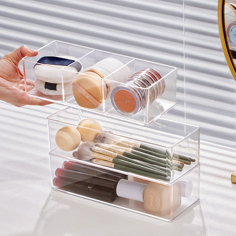Acrylic Cosmetics Storage Box  - Home Office Desk With Drawers recension och pris