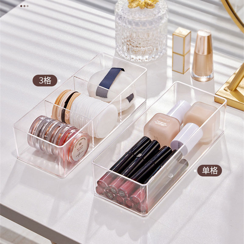 Acrylic Cosmetics Storage Box  - Home Office Desk With Drawers recension och pris