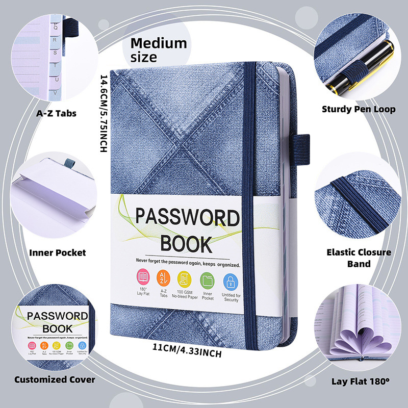 Minimalist B6 Denim Password K - Home Office Phone Number recension och pris